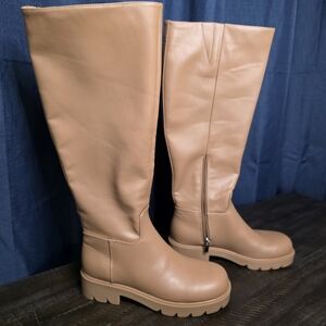 Trendy Nine West Verve3 Womens Knee High Riding Boots